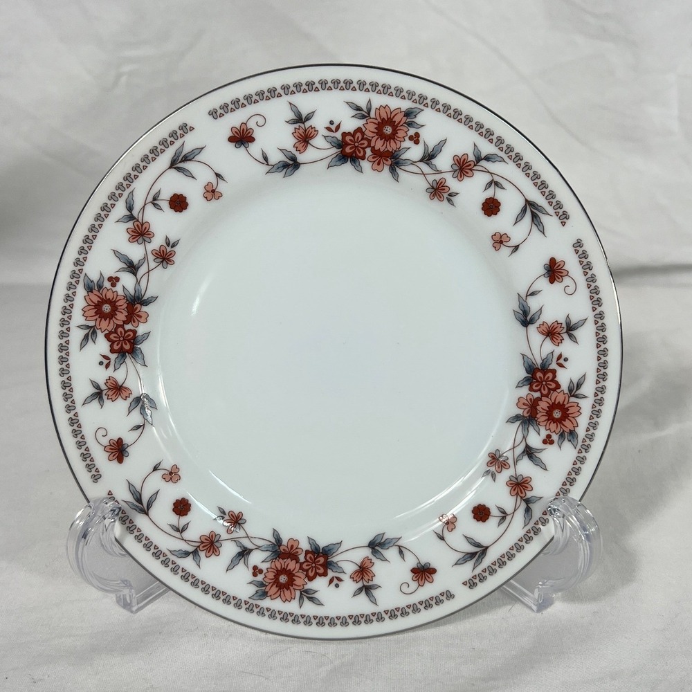 Sheffield Anniversary Porcelain Fine China‎ Bread Plate Floral 6.5" Cottagecore